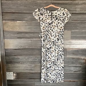 Love , Fire Brand Cheetah print Romper with attached skirt, Kids Large, NWT